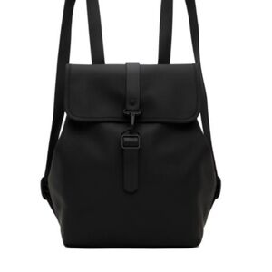 RAINS Stylish Bucket Black Backpack
